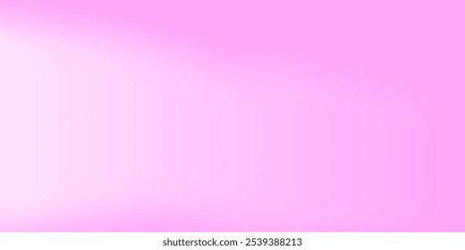 Um gradiente rosa suave flui em um padrão ondulado. criando um plano de fundo abstrato. Ilustração vetorial