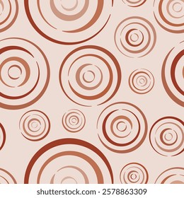 The soothing, rhythmic pattern of swirling concentric circles balances repetition and variation, creating an organic feel.