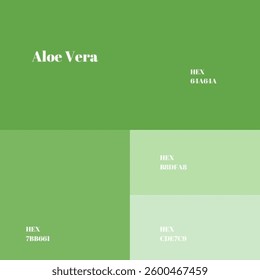 Soothing Succulent: An Aloe Vera-Inspired Color Palette