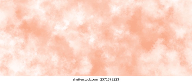 A Soothing Symphony of Peach and White, Blending into a Cloud-Like Atmosphere
