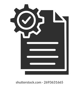 Icono de documento de SOP Colección de Vector único