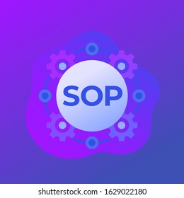 Sop Icon Standard Operating Procedure Vector Stock Vector (Royalty Free ...