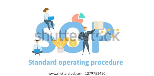 Sop Standard Operating Procedure Concept Keywords Stock Vector (Royalty ...