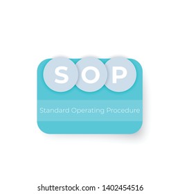 SOP Standard Operating Procedure, vector design