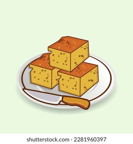 Ilustración De Sopa Paraguaya Y Knife. Menú Creativo Paraguay Gastronomía Tartas Cocina Tienda Sopa De Postre Delicioso Clip Art Elementos De Comida Latinoamericana.