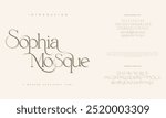 Sophia Mosque, elegant alphabet letters font classic modern serif lettering minimal fashion designs typography decoration fonts logo design