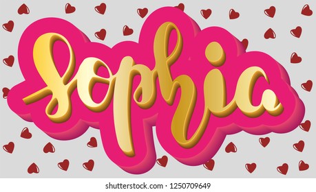 Sophia Name Stock Illustrations Images Vectors Shutterstock
