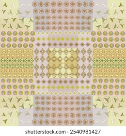 Sophisticate golden regal minimal lantern seamless pattern for luxury fabric