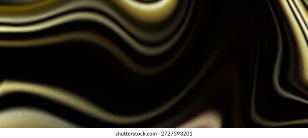 Un sofisticado fondo abstracto con fluidas texturas de oro fundido y seda negra. Perfecto para la marca de lujo y el Diseño web de alta gama.