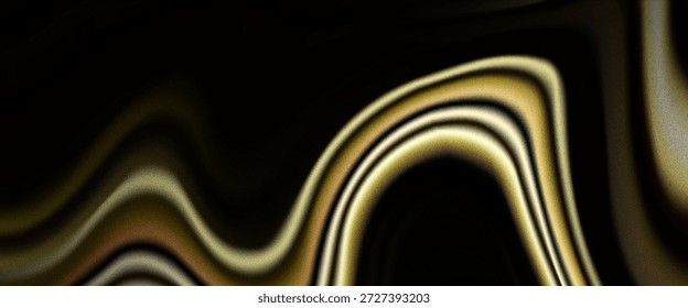 Un sofisticado fondo abstracto con fluidas texturas de oro fundido y seda negra. Perfecto para la marca de lujo y el Diseño web de alta gama.