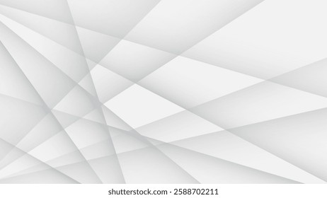 Sophisticated abstract background featuring intersecting light gray lines forming a unique geometric pattern, ideal for presentations, minimalistic designs, and professional templates.