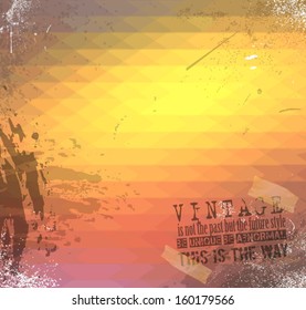 Sophisticated abstract grunge background for your hipster cover projects.