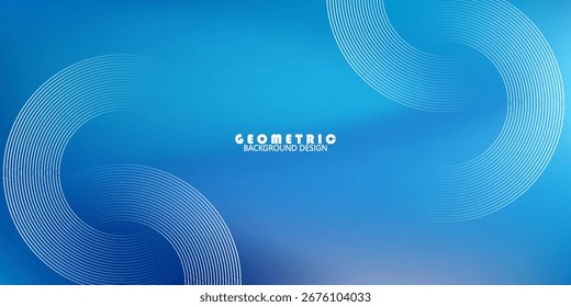 Sofisticado plano de fundo de desfoque de malha abstrata cativante com sua harmoniosa onda gradiente azul. apresentação em negócios, banners