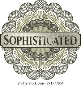 Sophisticated abstract rosette