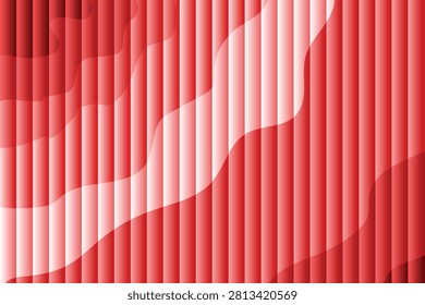 A sophisticated abstract seamless pattern featuring vertical red and white gradient stripes combined with smooth flowing organic wave overlays. This modern vector background blends depth, motion, and minimal elegance, making it perfect for wallpaper, textile printing, fabric patterns, wrapping paper, packaging, branding, stationery, website backgrounds, presentation templates, and premium surface design projects. The clean striped composition and soft gradient effects create a luxurious visual style suitable for both commercial and creative applications.

#AbstractPattern #GradientPattern #StripePattern #WavyDesign #SeamlessPattern #ModernDesign #SurfacePattern #TextileDesign #WallpaperDesign #FabricPrint #WrappingPaper #LuxuryBackground #BrandingDesign #VectorArt #GraphicDesign #ContemporaryPattern #RedGradient #MinimalDesign #PrintablePattern #BackgroundDesign