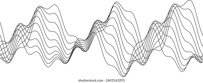 Sophisticated abstract wave pattern design for modern artistic projects and digital backgrounds.