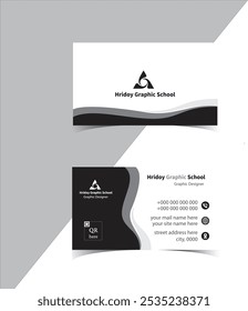 Sophisticated Black and White Business Card Design Embracing Minimalist Elegance and Professionalism