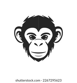 A sophisticated black and white primate vector logo for your corporate identity.