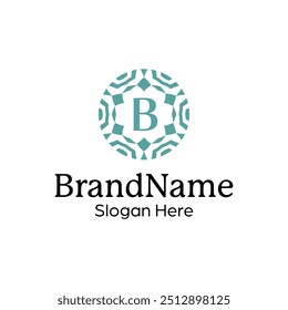 Sophisticated Boutique Logo Design Template with an Ornamental Touch