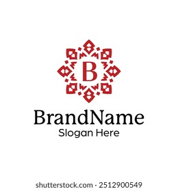 Sophisticated Boutique Logo Design Template with an Ornamental Touch