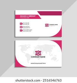 Sophisticated business card template with high-resolution graphics, modern and professional design