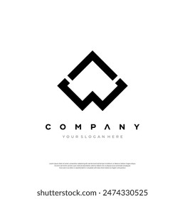 A sophisticated calligraphy design of the letters AW, ideal for luxury brands and invitations