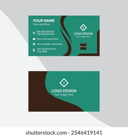 Sophisticated Cedar and Eucalyptus Color Palette Business Card Design for a Timeless and Natural Look