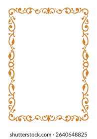 Sophisticated Charm Ornamental Border Decorative Vector