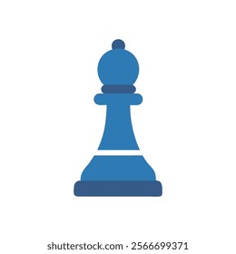 Sophisticated Chess Piece Icon Illustration Design