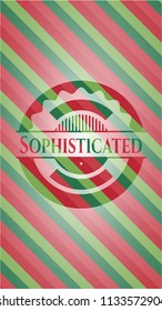 Sophisticated christmas emblem background.