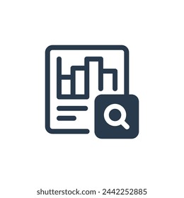 Sophisticated Data Analysis Strategies in Business Intelligence Vector Icon Illustration