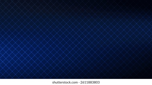 Sophisticated Deep Blue Grid Pattern Design Featuring Subtle Glowing Lines on a Dark Gradient Background for Modern Digital Aesthetics and Technology Applications