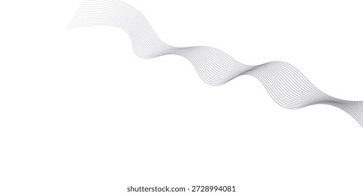 Sofisticado diseño de ondas de partículas azul profundo con líneas fluidas elegantes, ideal para fondos Corporativas, obras de arte digitales de Premium y proyectos de Diseño gráfico con estilo