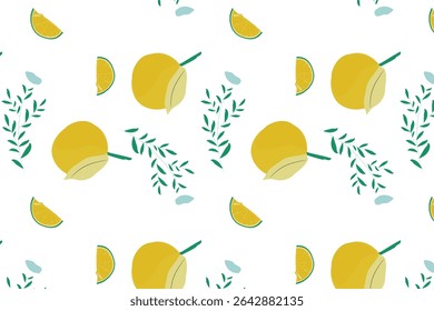 Sofisticados e delicados florais cítricos com detalhes finos de linha e paleta de cores suaves para marcas e embalagens sofisticadas