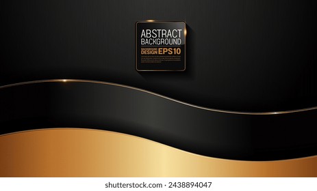Sophisticated Elegance, Shimmering Glitters and Adorned Elements on a Black and Golden Backdrop, Perfect for Exclusive Banners and Modern Websites
