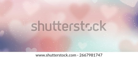 Sophisticated elegant background with blurred hearts and romantic atmosphere for premium Valentine's Day designs