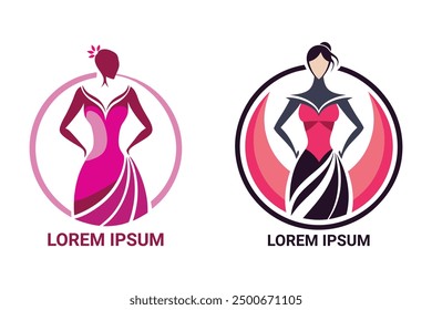 Sophisticated, feminine logo for a women's fashion boutique, showcasing elegance, style, and the brand's unique identity, appealing to the target audience and capturing the fashion line's essence.