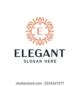 Sophisticated Floral Monogram Template for Exclusive Brands