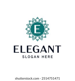 Sophisticated Floral Monogram Template for Exclusive Brands