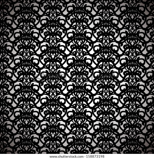 Sophisticated Forged Black Pattern Vector Stock Vector (Royalty Free ...