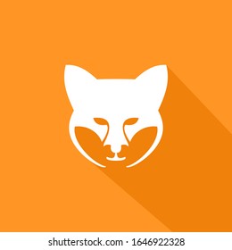 Sophisticated fox face icon - Icon Illustration