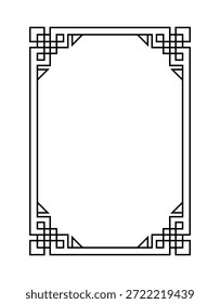 Sophisticated geometric border design for creative projects
