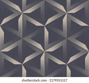 Sofisticada Geometría Triángulos Cuadrados Vector De Patrón Sin Margen De Fondo Resumen. Exclusivo Fondo de escritorio único de estructura ornamental repetitivo. Ilustración de arte sin fin de estilo retro de semitono