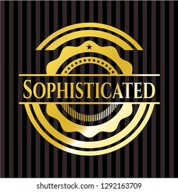 Sophisticated golden emblem