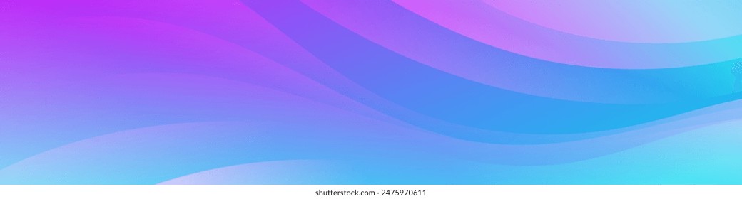 Sophisticated gradient wave banner blends seamless gradients into a visually stunning, technological wave pattern
