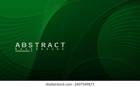 Sophisticated green gradient background with subtle, flowing line patterns, ideal for modern presentations or stylish website headers, designed with sleek minimalism and calming aesthetics