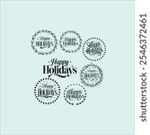 Sophisticated 'Happy Holidays' Card with Star Accents
Classic and Timeless 'Happy Holidays' Typography Design
Stylish 'Happy Holidays' Text with Script and Curves
