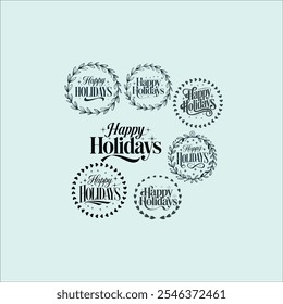 Sophisticated 'Happy Holidays' Card with Star Accents
Classic and Timeless 'Happy Holidays' Typography Design
Stylish 'Happy Holidays' Text with Script and Curves
