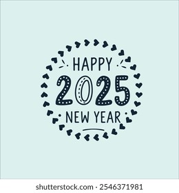 Sophisticated Happy New Year Typography with Botanical Flourish

Stylish Black and White Happy New Year 2025 Design
