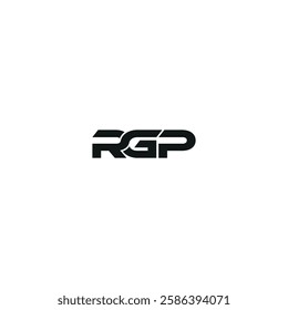 Sophisticated initial design from RGP. RGP logo letter. Sport logo. R G P icon. Masculine design. Strong concept. Unique typography letter design. Illustration vector. Signs for startup business.